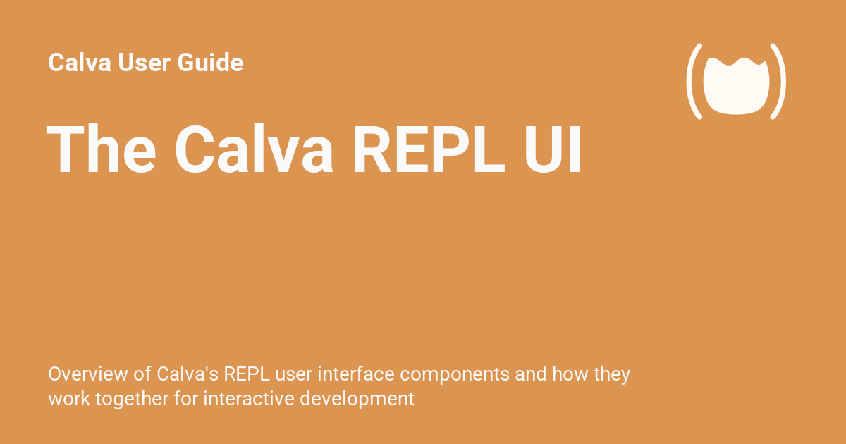 The Calva REPL UI - Calva User Guide